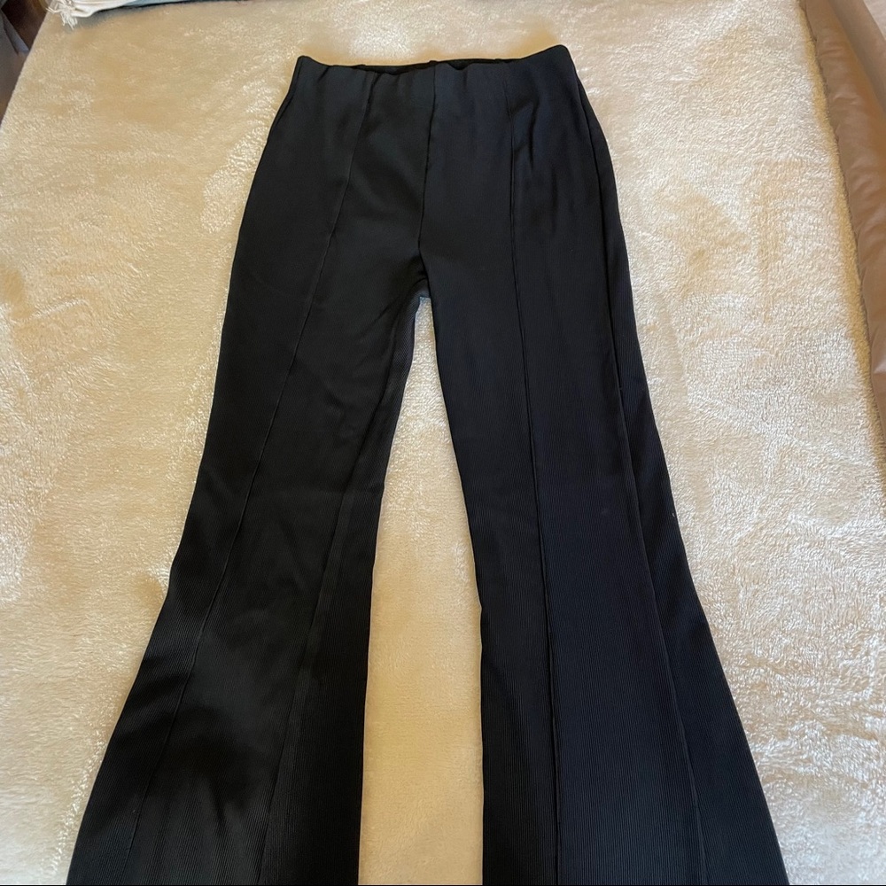 Black flare pants